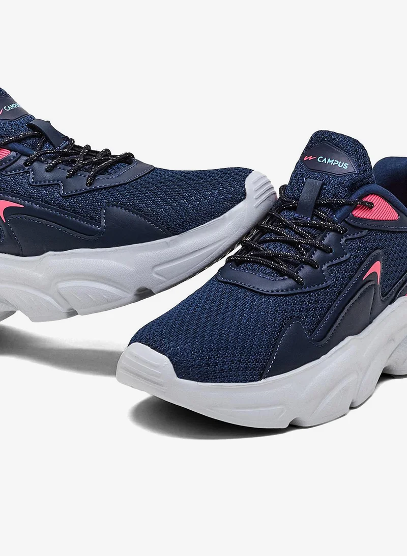 CAMPUS Navy/Pink Women’s Low Top Sneakers – Cool Urban Design with Memory Foam for All-Day Comfort for Women | Best Price UAE